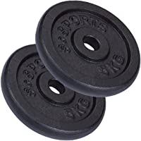 ScSPORTS - Pesas de Disco (Orificio de 30 mm- 2 Unidades de 5 kg)